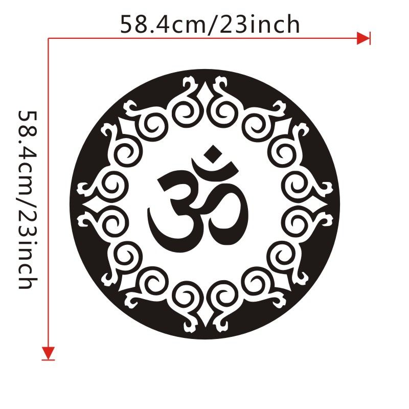 Grosshandel Yoga Om Zeichen Wandaufkleber Mandala Home Decor Wandtattoos Vinyl Klebstoff Aufkleber Indischen Muster Wandbilder Von Moderndecal 5 6 Auf De Dhgate Com Dhgate