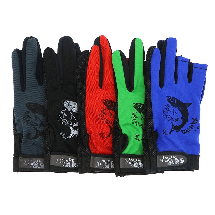 2019 Fishing Wear Gloves Outdoor Anti Slip Gloves For Fishing 3 Cut