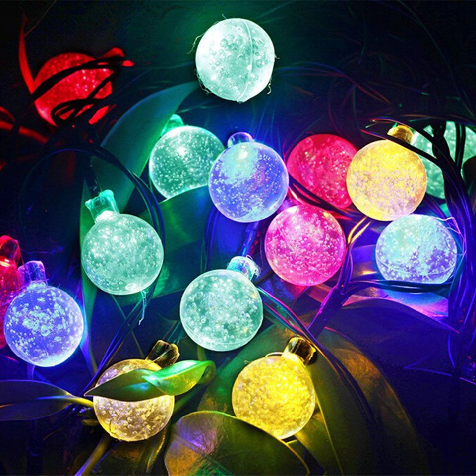 Ball Shape Fairy Garden Lighting Wedding Decoration 30 Led Solar Ball Shape Fairy Garden Lighting Wedding Decoration 30 Led Solar Powered String Light Backyard Party Ornament Romantic
