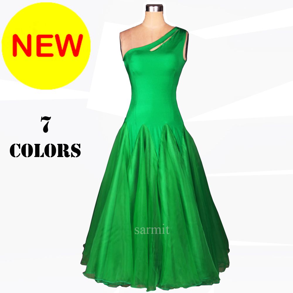 One Shoulder Ballroom Dress
