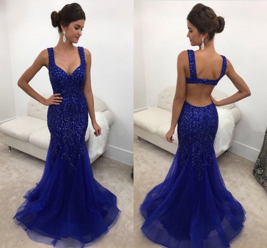 royal blue dress with sequins