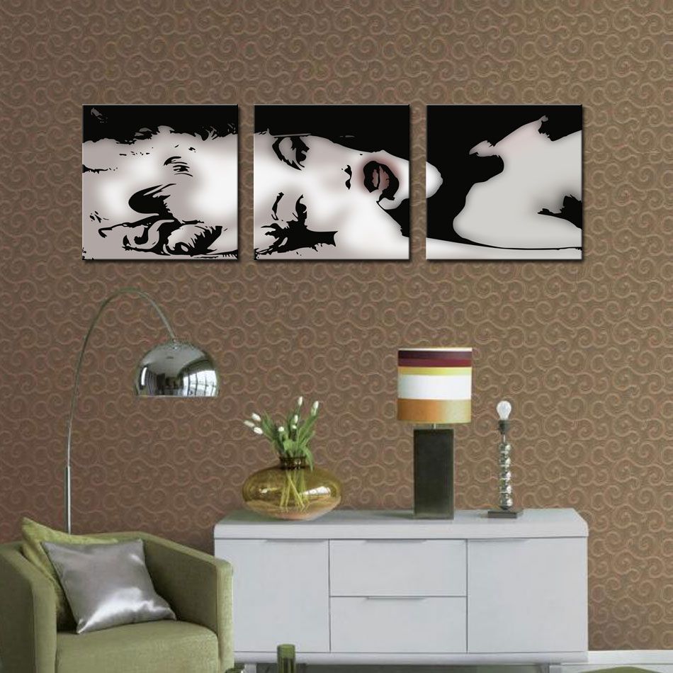 3 Panle No Framed Marilyn Monroe Picture Painting On Canvas Print Modern Home Decorations Wall Art Painting For Living Room