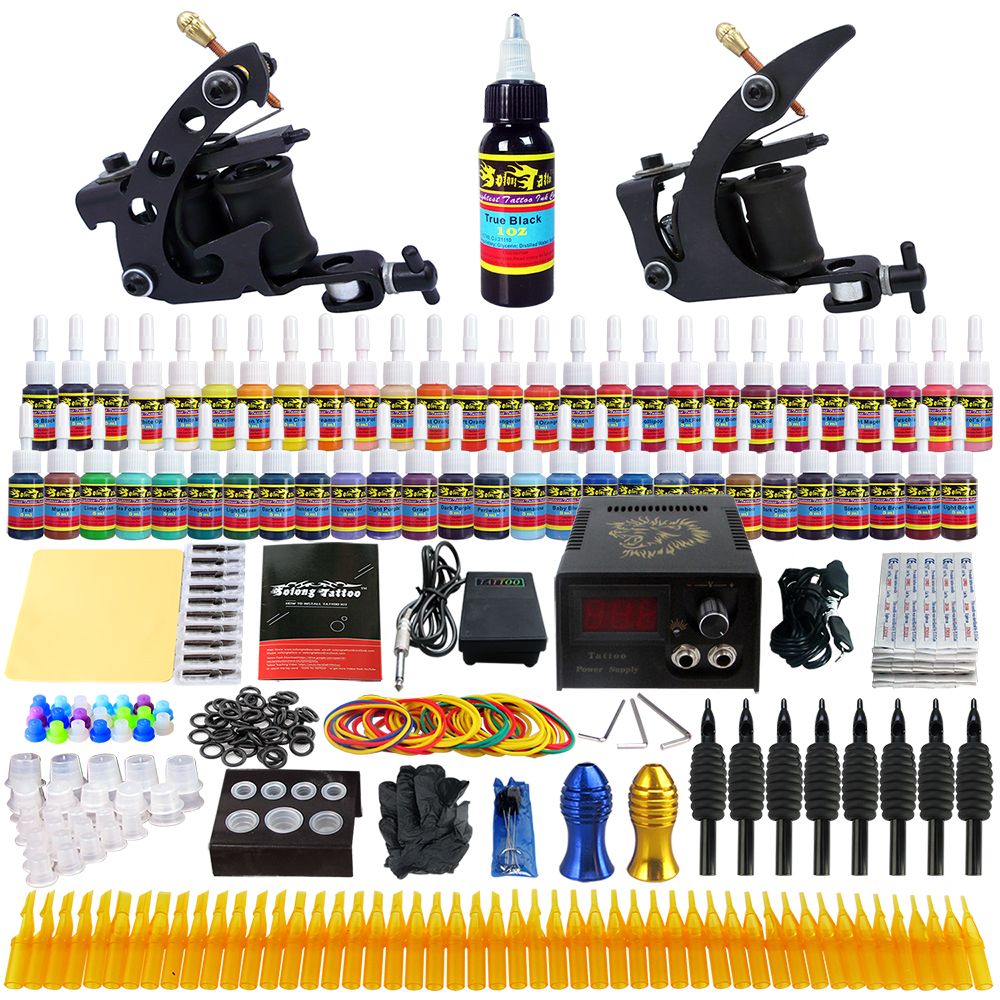 SolongTattoo Wholesale Sale Tattoo Kit 2 Beginner Machine