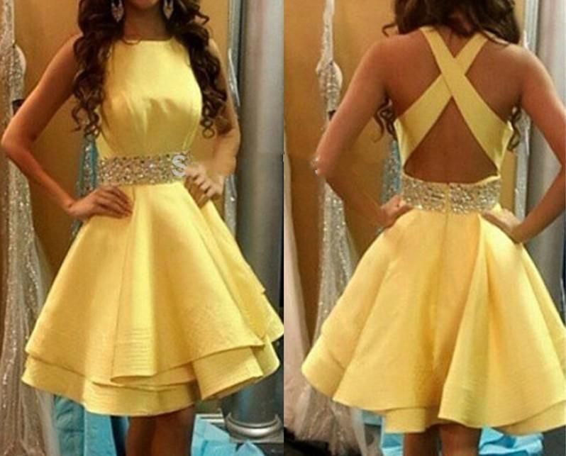 vestido amarelo curto para casamento