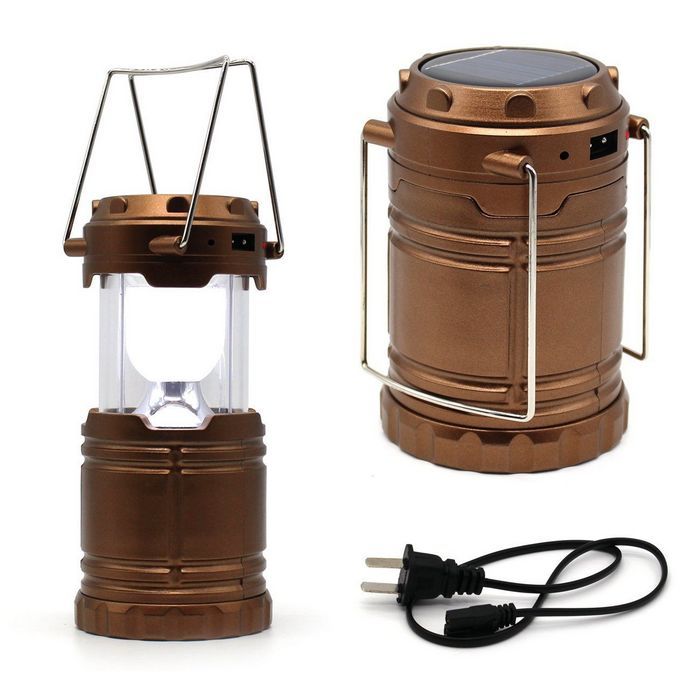 compre linterna de camping recargable solar unigear lampara de linterna led portatil plegable para campamento lampara con bateria para deportes