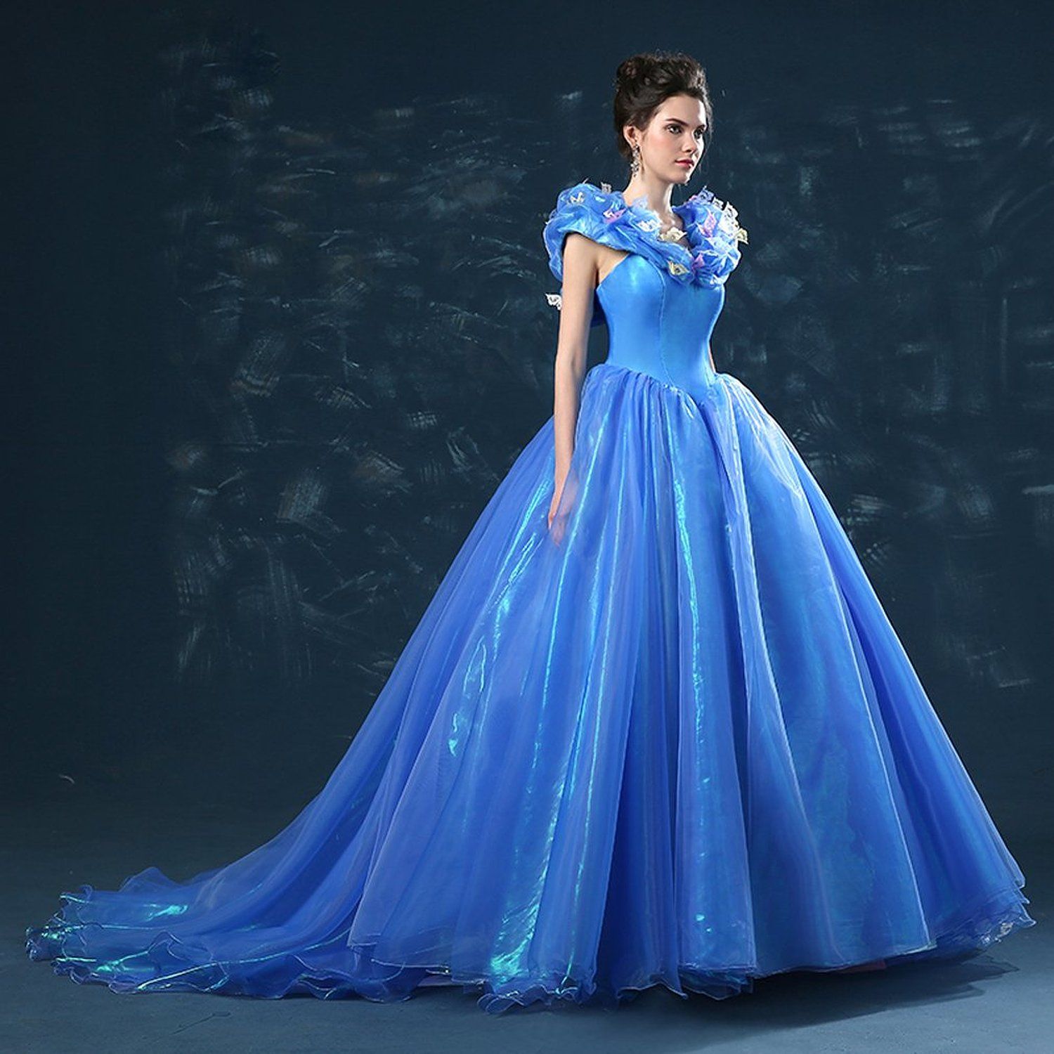 Cinderella Ball Gowns Women Evening Dresses Custom Made Long Prom ...