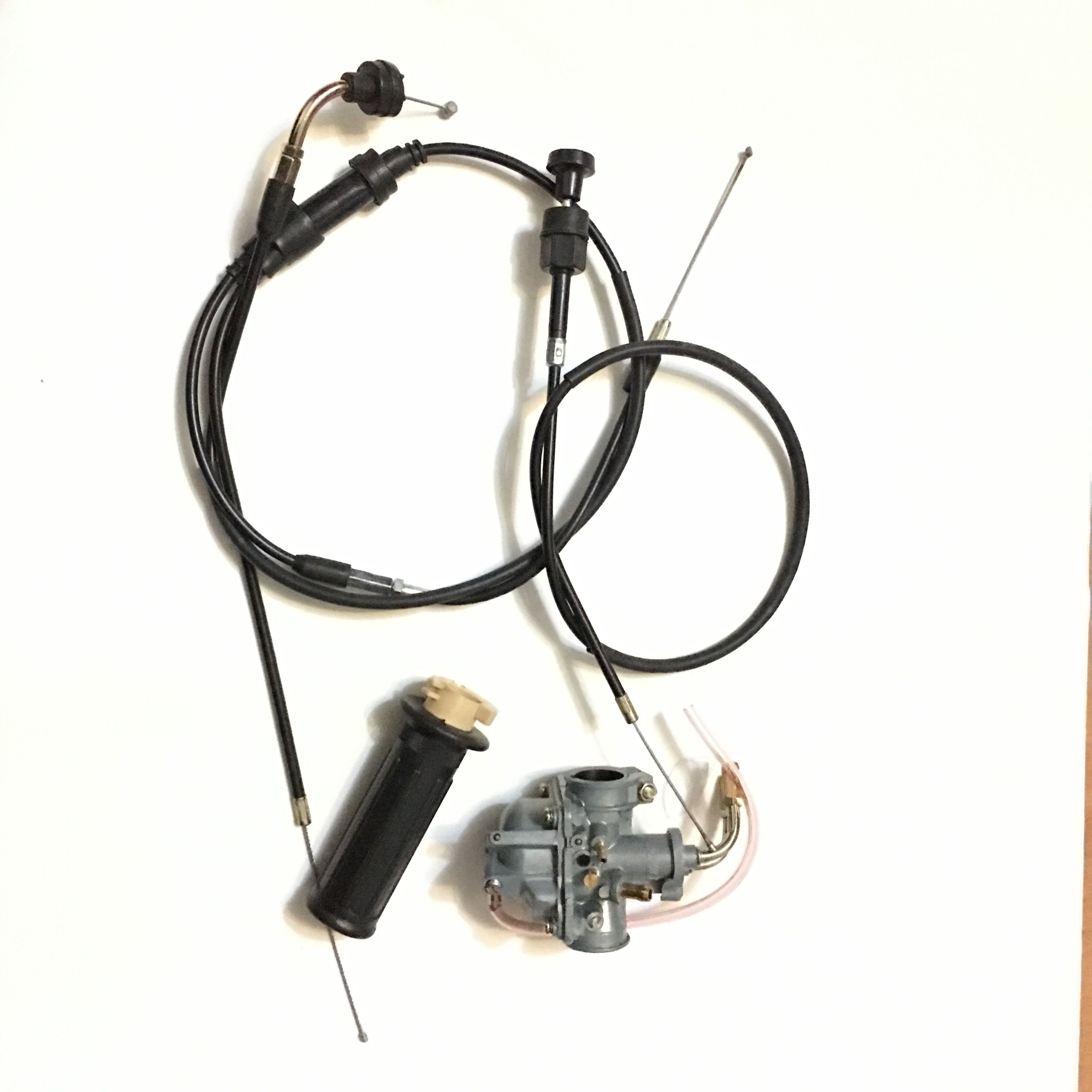 2021 NEW PW50 Part Carburetor Throttle & Choke Cables And Throttle Grip