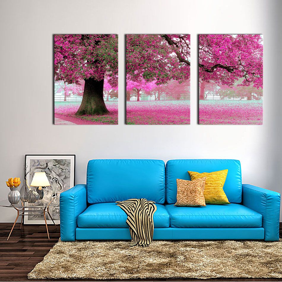 2020 Canvas Print Wall Art Painting For Home Decor Purple