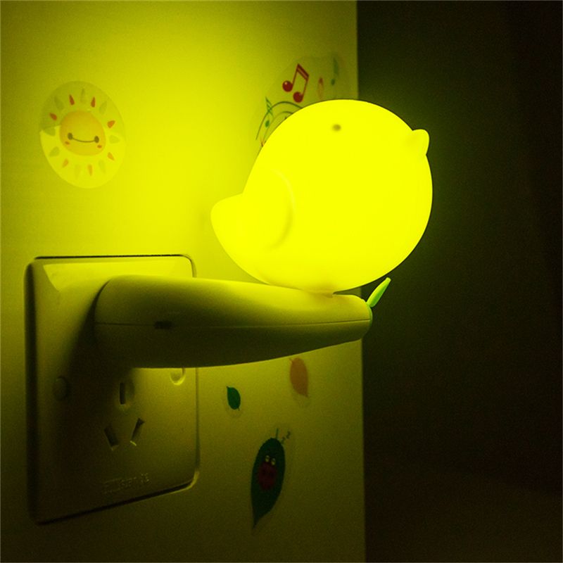 2018 Whole Lovely Bird Shape Design Smart Dusk To Dawn Light 2018 Whole Lovely Bird Shape Design Smart Dusk To Dawn Light Control Led Night Lights With Switch Baby Bedroom Indoor Lighting Us Plug From Sejing