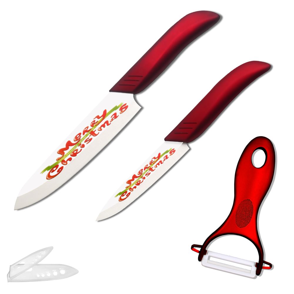 XYj Ceramic Knife Set Christmas Decorations For Home Gift 4 6 Knife Peeler Zirconium Oxide Ceramic Kitchen Knife Set Kitchen Knife Ceramic Knife Knife