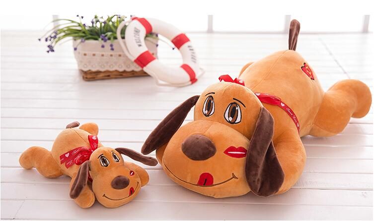 dog with big head and small body stuffed animal