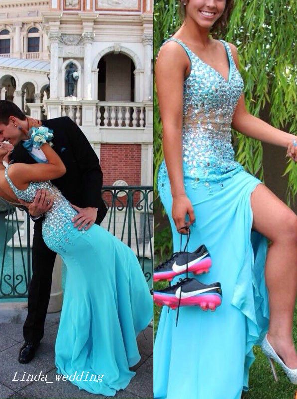 turquoise prom dresses 2019
