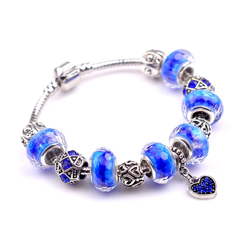 Charms Bracelets Glass & Crystal European Charm Beads Fits Charm