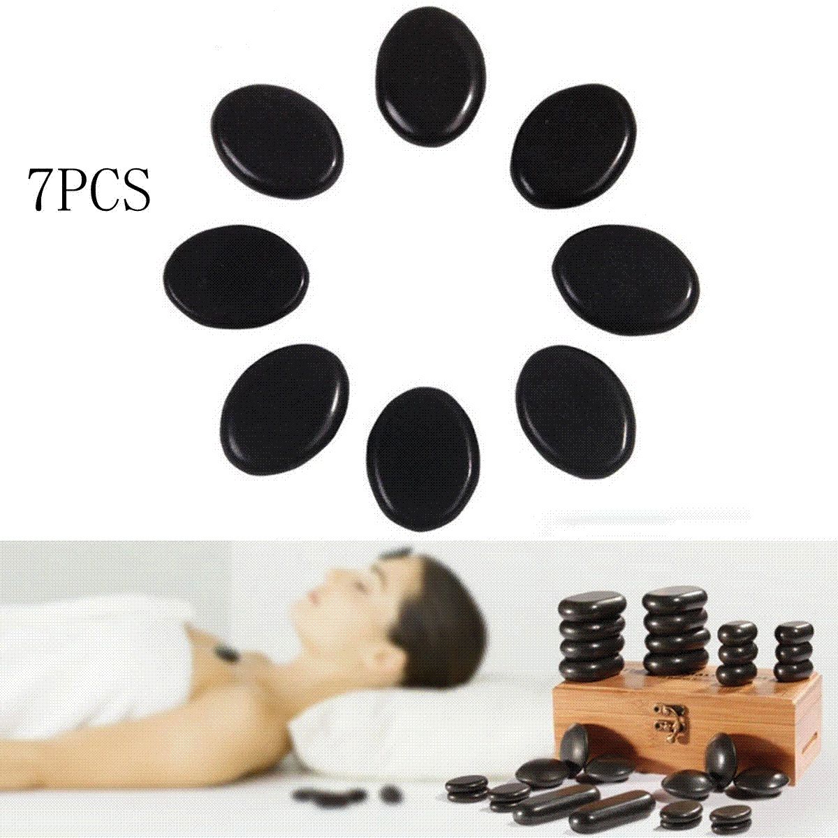 Promotion /Set Massage Hot Stones Massage Lava Natural Stone Set Hot