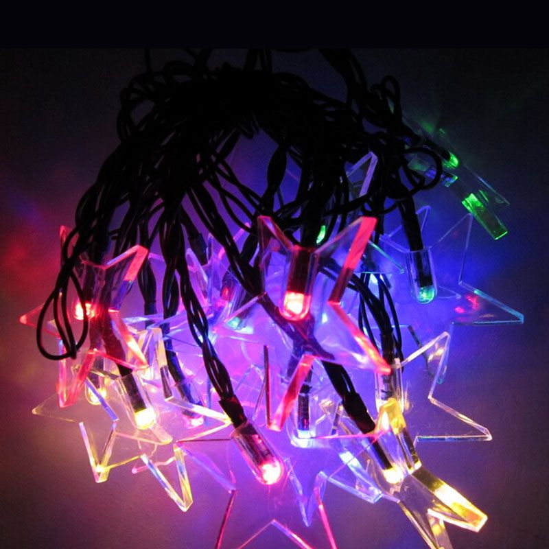 20leds Solar Star Lights Waterproof Led Strip Power Saving Holiday 20leds Solar Star Lights Waterproof Led Strip Power Saving Holiday Lighting Fairy Multicolor White Light String Lamp