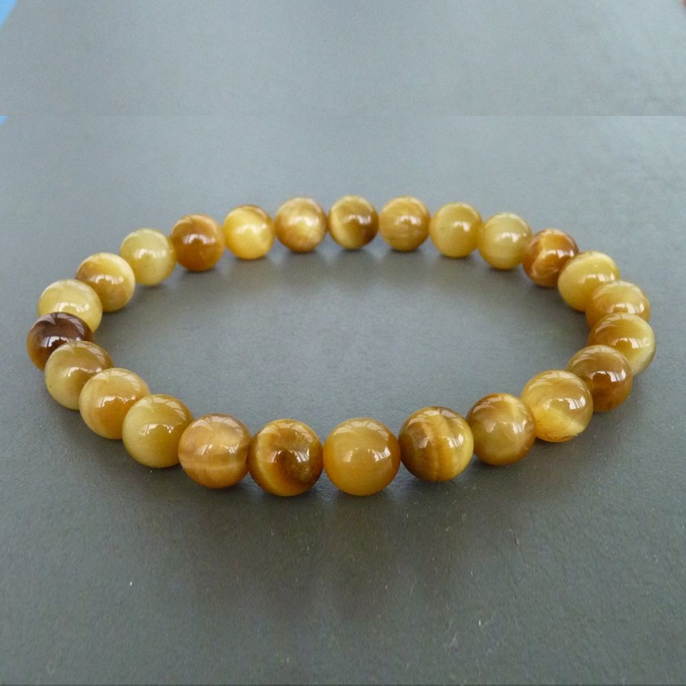 yellow tiger eye bracelet