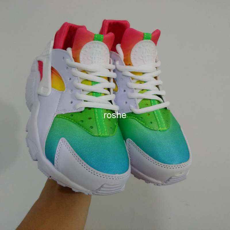 white rainbow huaraches