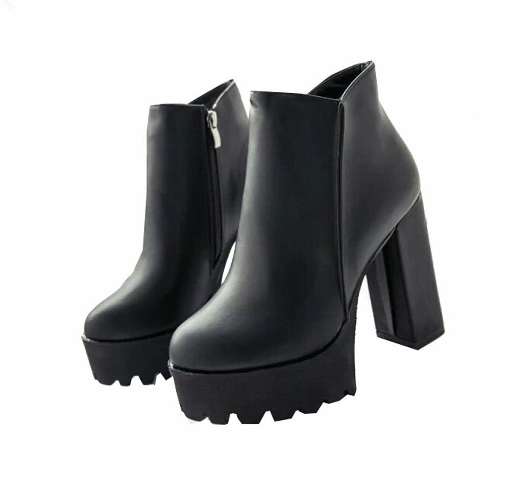 thick boot heels