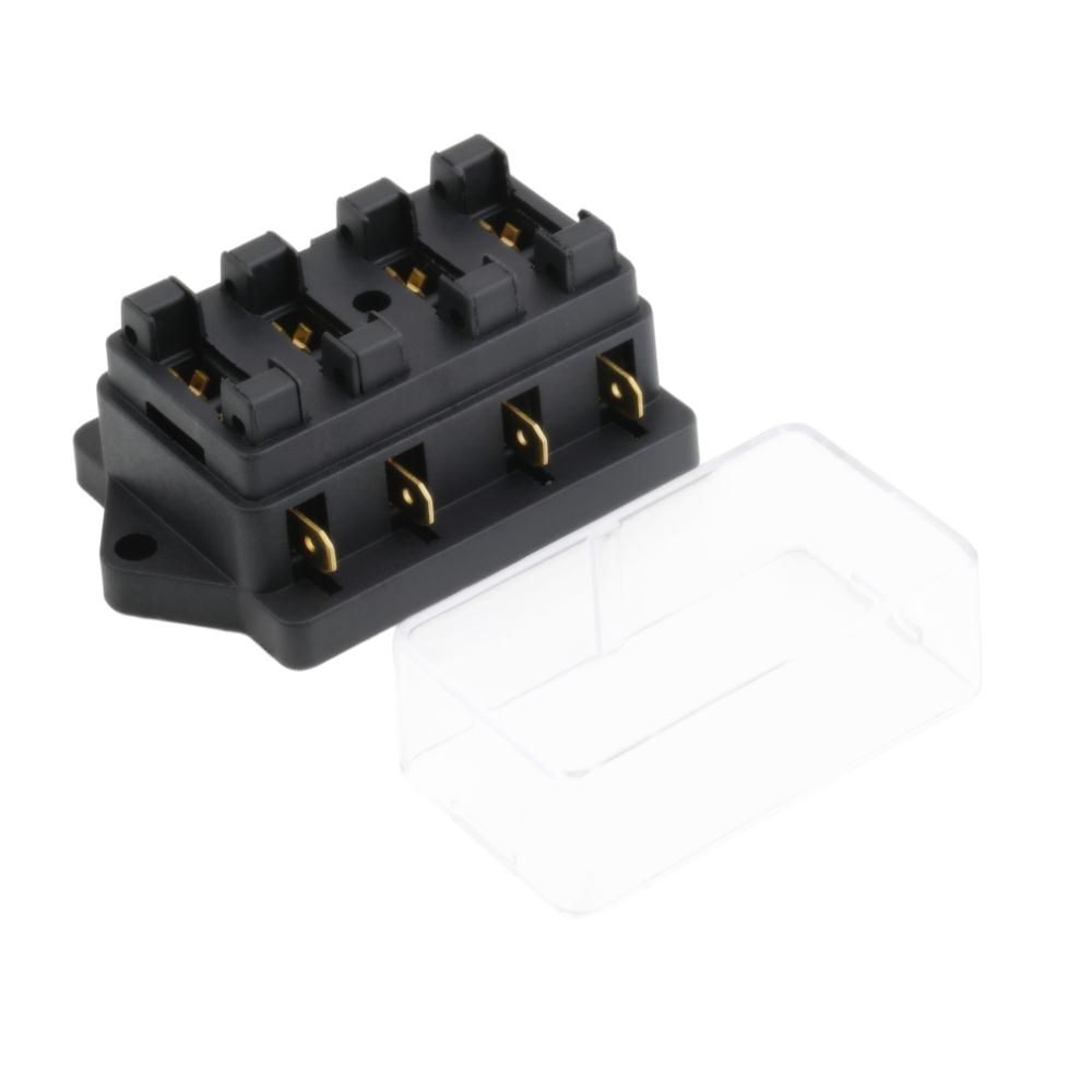 Großhandel 4 Way Sicherungskasten Dc 12 V 24 V Max Dc 32 V Stromkreis Auto Anhänger Auto Blade Fuse Box Blockhalter Atc Ato 2 Input 4 Output Draht Von ...