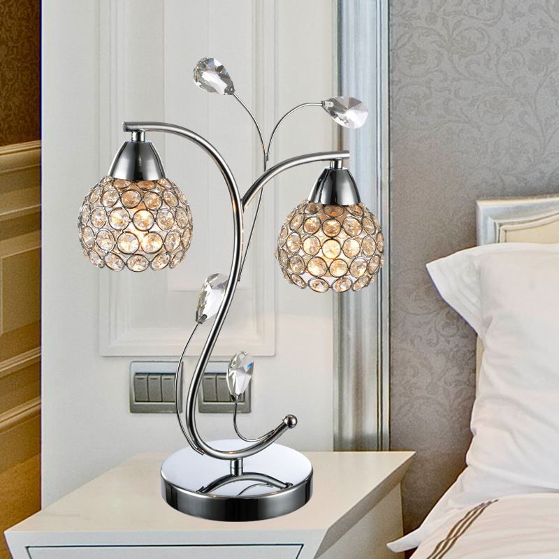 2018 Modern Brief Crystal Table Lamp Sliver Or Gold Color Home 2018 Modern Brief Crystal Table Lamp Sliver Or Gold Color Home Decoration Art Bedroom Living Room Dining Study Lighting Fixture From Mvplight