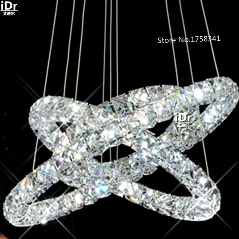 Romantic Stainless Steel Modern Minimalist Living Room High Quality Romantic Stainless Steel Modern Minimalist Living Room High Quality Chandelier Crystal Lamp Led Light Creative Bedroom Chandeliers