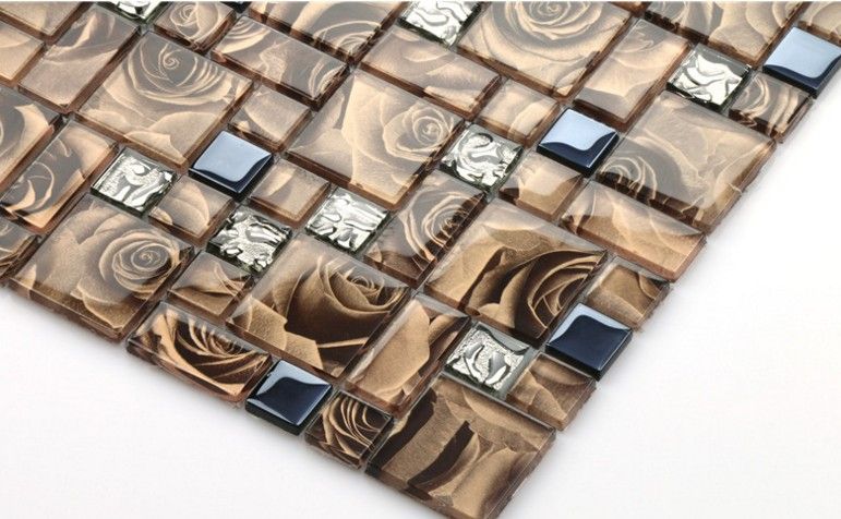 2019 Coffee Color Crystal Glass Mosaic Tile Mirror Tv Background Wall Cashier Door Decoration D 974 From Goods2018 522 62 Dhgate Com