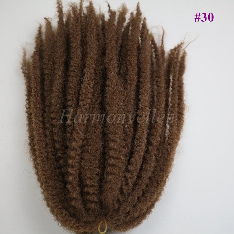 Blonde Color Afro Twist Braid Kanekalon Synthetic Marley Hair