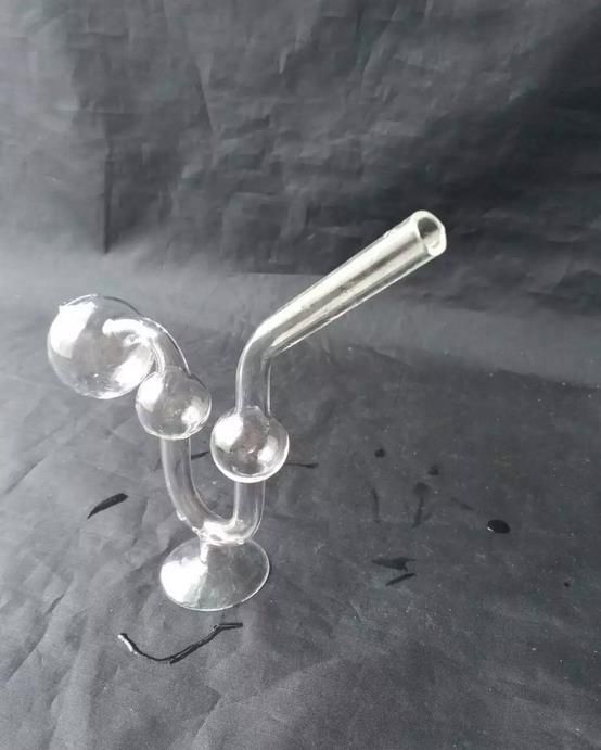 Pot de verre transparent - narguilé fumer gongs - plates-formes pétrolières verre bongs verre narguilé fumer tuyau - vap-vaporisateur