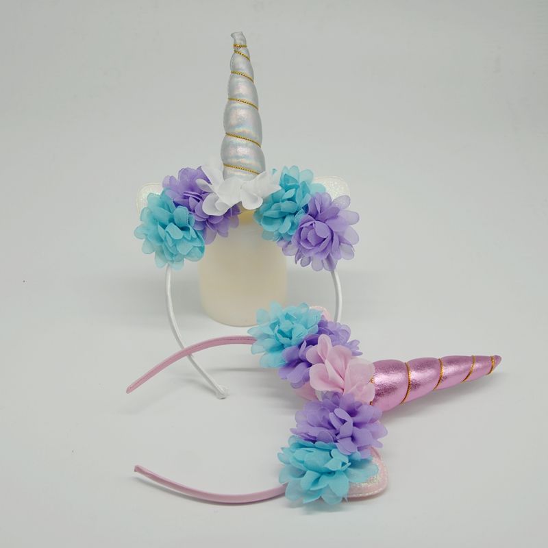 Unicorn Headbands For Flower Girls Bridal Unicornio Headwraps For Girls