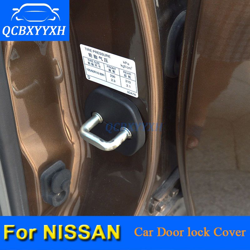 Car Door Lock Protective Cover For Nissan Tiida Rogue Qashqai X Trail