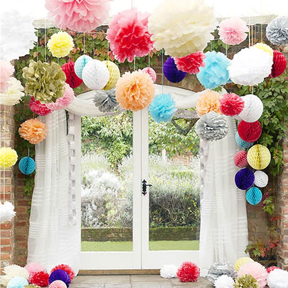 Wedding Decorations Colored Paper Flower  Ball Wedding 