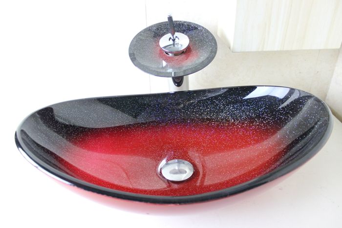 Red Bathroom Sink Red Bathroom Sink