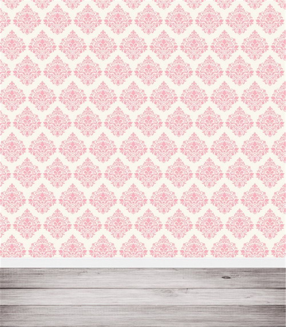 2018 Light Pink Damask Wall Photography Backdrops Wood Floor Baby 2018 Light Pink Damask Wall Photography Backdrops Wood Floor Baby Newborn Children Kids Photo Studio Portrait Background Vinyl From Backdrop