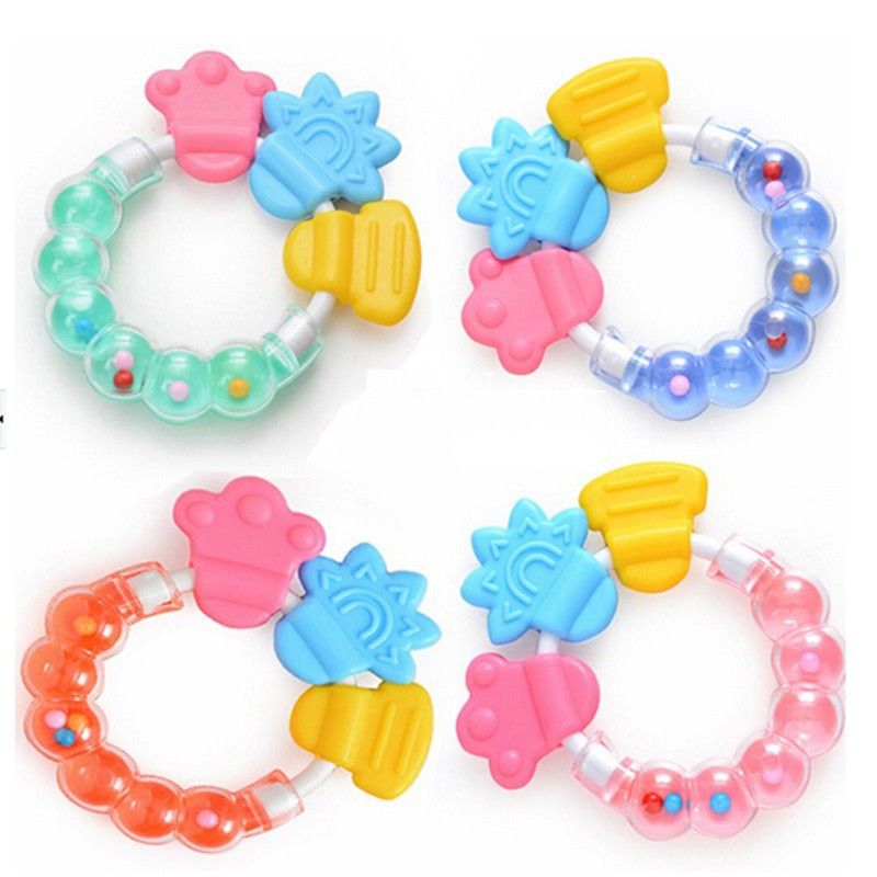 Hot Soothers & Teethers Cute Toddler Molar Toothbrush Silicone Baby Teether Infant Training