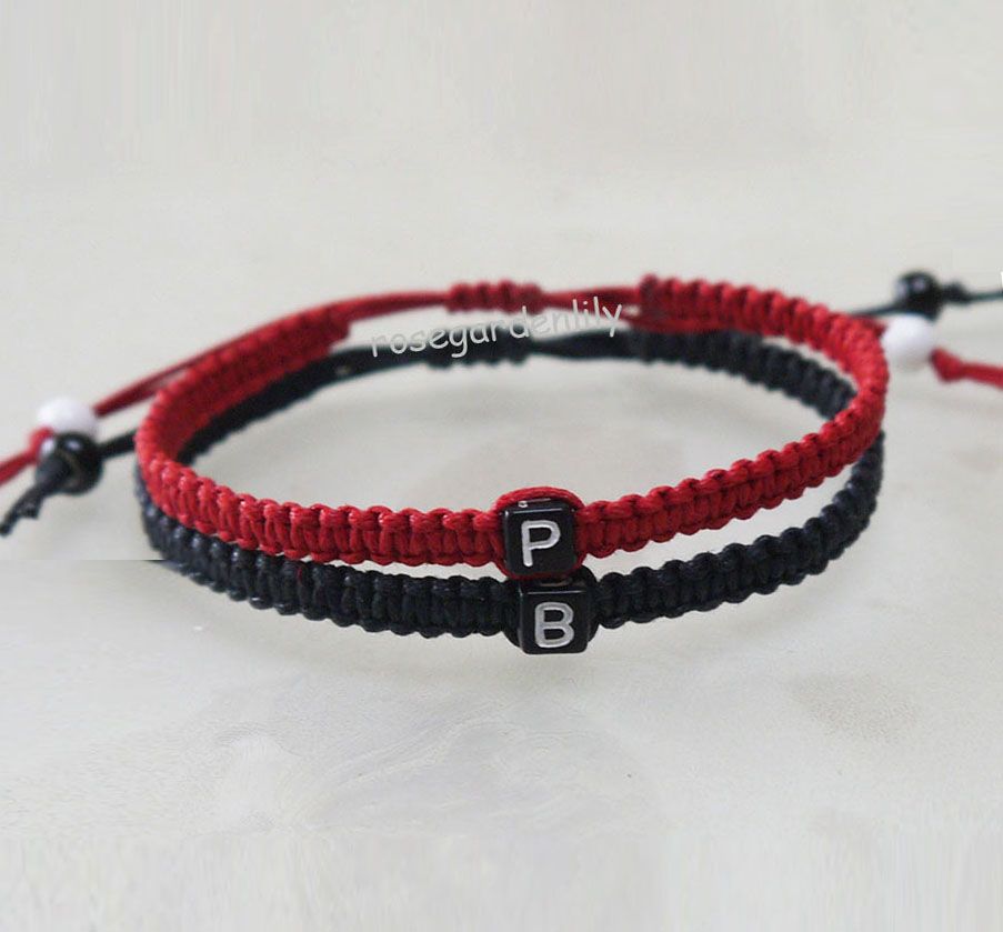 Initials Couples Bracelets,Custom Bracelet,Personalized Gift, Women Men