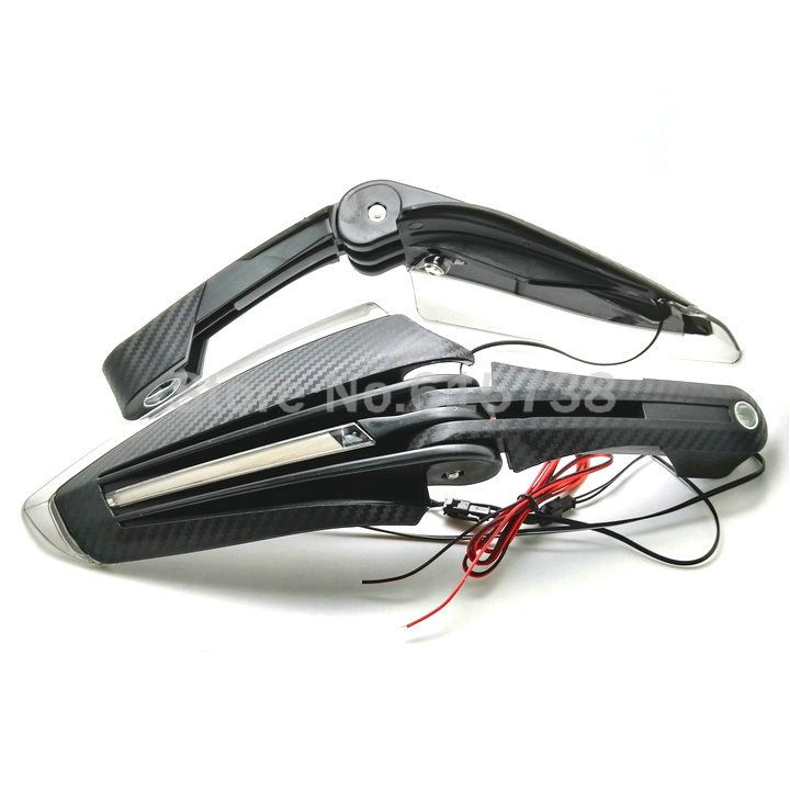 Universal Motorcycle Handguards with LED Running Light Hand Guards