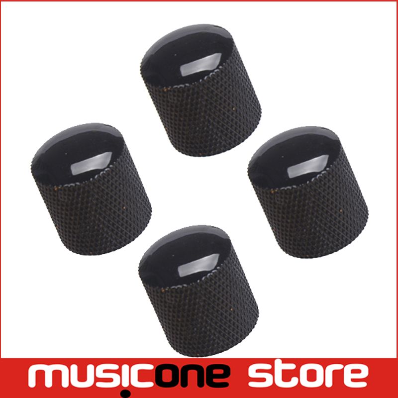 Black Metal Guitar Knob Guitar Knob Push For Fender Tele Guitar MU0747