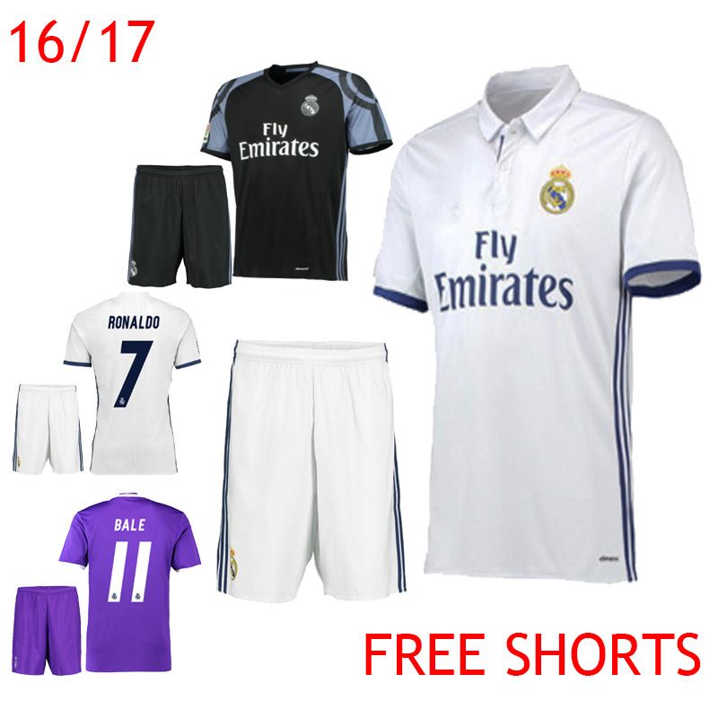 2017 2016 2017 Soccer Jerseys Real Madrid Cristiano Ronaldo Uniform ...