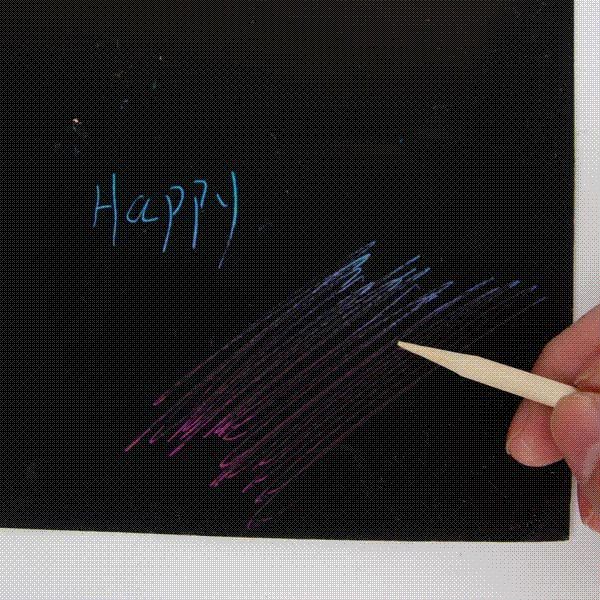 Thick Paper Cardboard Scratch SheetsBirthday Gift For KidsScraping Painting Educational ToysDrawing MatA4 28x21cm Christmas Coloring Book