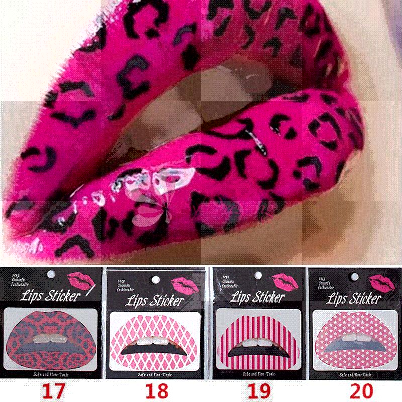 Temporary Lip Tattoo Stickers Lipstick Art Transfers Art Party Fancy