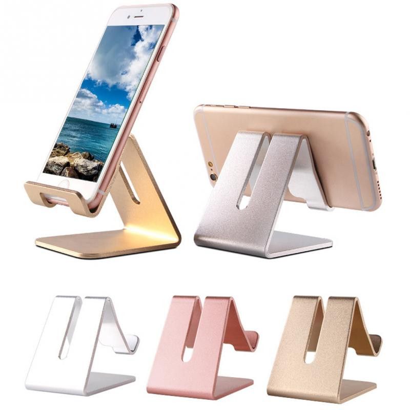 Universal Mobile Phone Tablet Desk Holder Aluminum Metal Stand For
