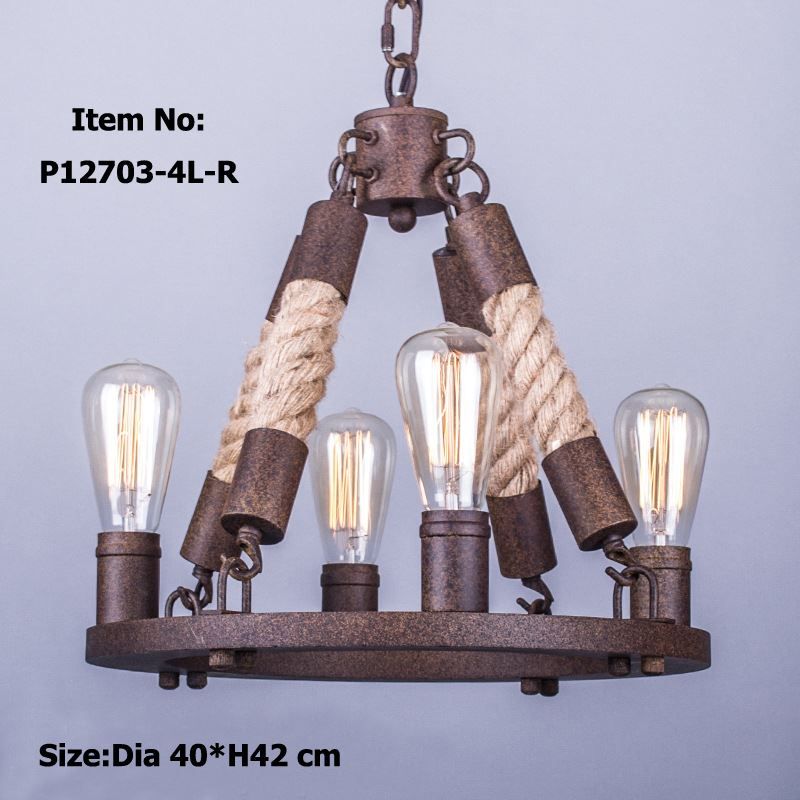 Retro Antique Rope Chandeliers Large American Style Chandelier Lamp Retro Antique Rope Chandeliers Large American Style Chandelier Lamp For Dining Living Room Bar Restoration Hardware Lighting Led Vintage