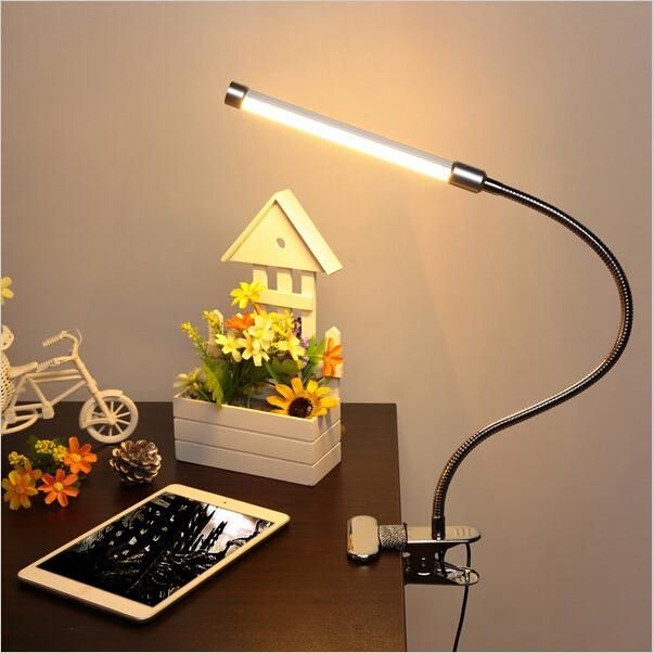 Led Flexible Table Light Usb Adjule Desk Lights 6w 18led Clip On Night For Reading Office Lamps Lighting
