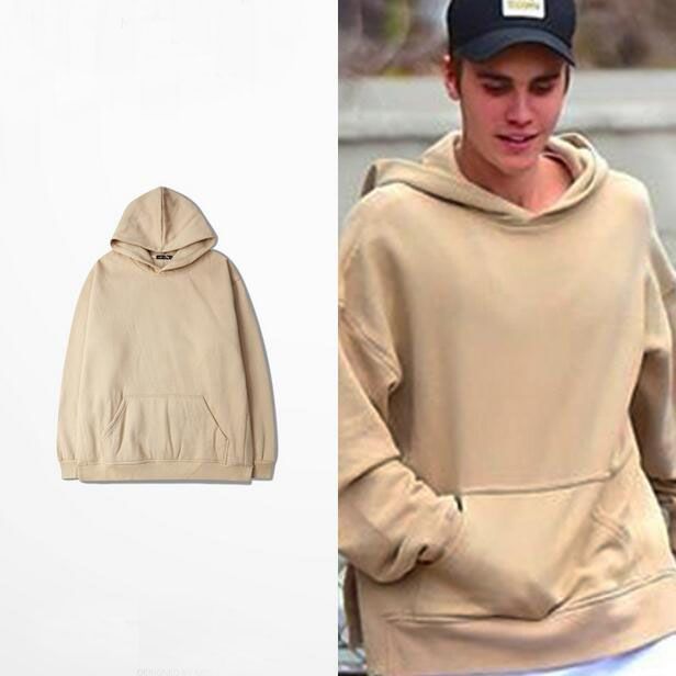 100 cotton blank justin bieber hoodie oversize split grey hoodie mens designer