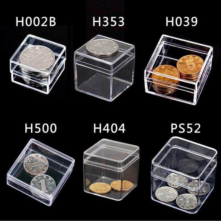 Square Plastic Box For Small Accessories Transparent PE PVC Packing