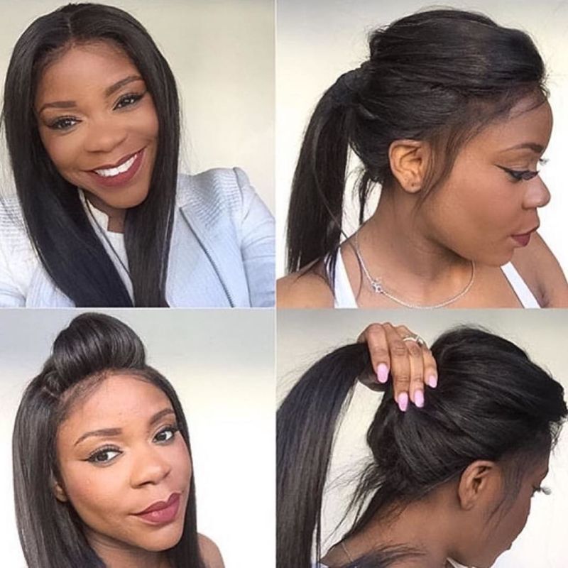 Silky Straight Peruvian Virgin Glueless Silk Base Wigs High