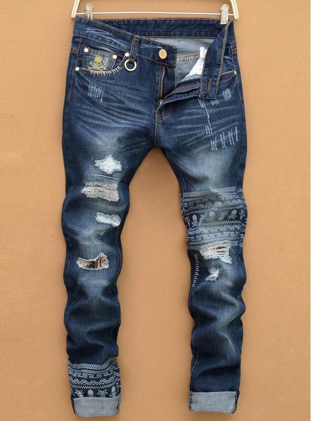 2017 2017 Jeans Male New Fashion Robins Hole Jeans Pants Men Fashion'S ...