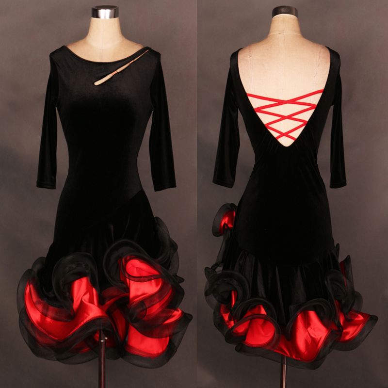 2018 2018 new arrival custom plus size latin dresses ballroom plus size dancewear