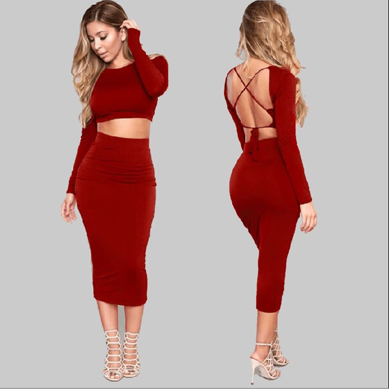 Casual Burgundy Dresses