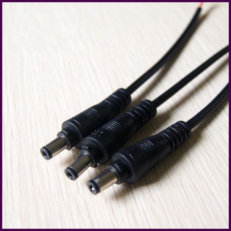 LED DC Złącze drutu Strip 5050 3528 Pojedynczy kolor DC Złącze zasilacze 5.5 * 2,1 mm złącze męskie i żeńskie